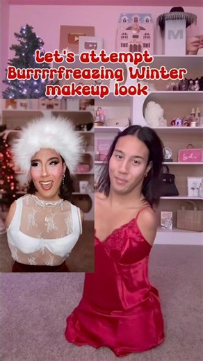 Ready to slay!!!❄️#christmas #xmas #santa #makeup #grwm #fyp #beauty #tutorial