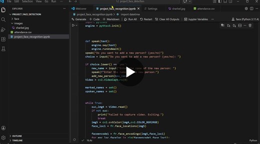 Face Recognition Attendance System with Python and OpenCV | Mohammed SHARBEL posted on the topic | LinkedIn