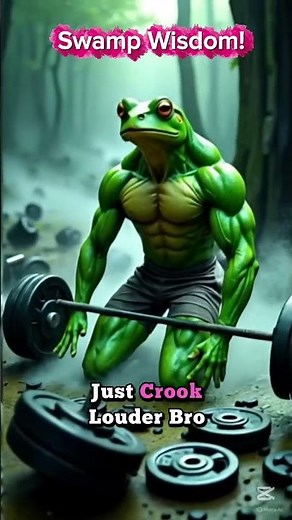 Muscle Frog Wisdom Ep.6 🐸💪 | Brainrot Meme Shorts#facts