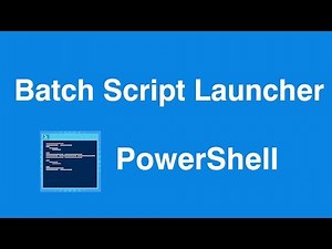 Windows Batch Script Create Launcher
