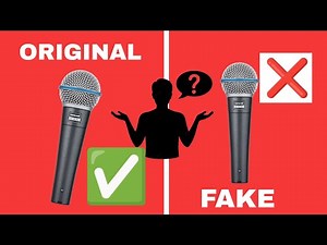 Shure Beta 58A vs Fake / como identificar el original