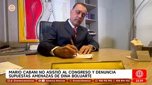 660K views · 15K reactions | #EdiciónCentral El médico Mario Cabani no asistió a la Comisión de Fiscalización y denunció haber recibido presuntas amenazas por parte de la presidenta Dina Boluarte. Según reveló, ella le envió una carta notarial exigiéndole que admita públicamente que se sometió a una cirugía estética Encuentra las noticias del día AQUÍ ► https://americanoticias.pe | América Noticias | Facebook