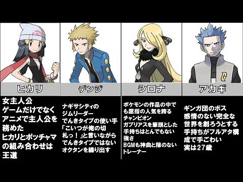 【ダイパリメイク】ダイパに登場するトレーナー達まとめてみた【ポケモン】