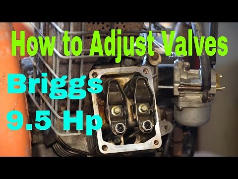 How to Adjust the Valve Lash (Clearance) on the Briggs and Stratton 9.5 Horsepower Engine