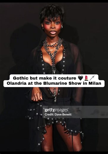 Olandria at the Blumarine Show in Milan. Olandria at Milan Fashion Week #olandria #blumarine #altfashion #gothglam #blumarinefw26