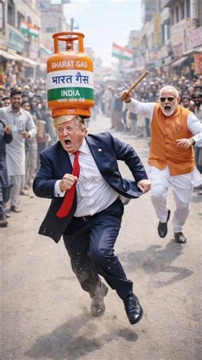 Narendra Modi vs Donald Trump – Thief Caught in India! Funny Chase Ai 😂 #shorts #funny #modi #trump
