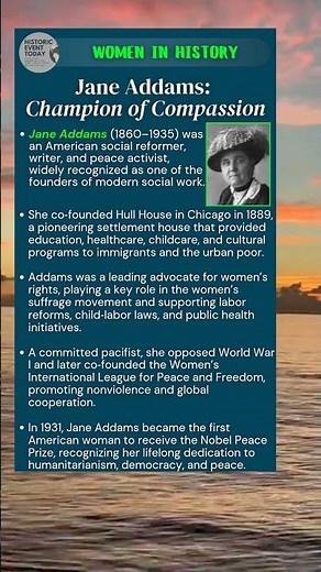 Jane Addams: Champion of Compassion