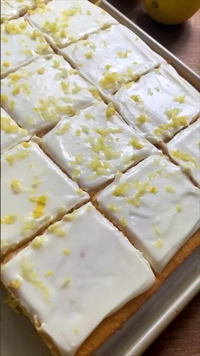 Box Cake Mix Lemon Sheet Cake #cakemix #cakerecipes #dessertrecipes