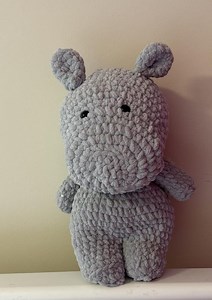 Handmade Crochet Hippo: Plush Stuffed Animal - Etsy Canada