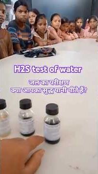 Testing the Purity of Water