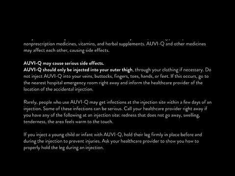 AUVI-Q®(epinephrine injection) Safety Information: What You Should Know