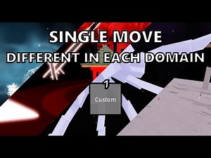 Move that DIFFERENT in EACH Domain!! TUTORIAL ||Jujutsu Shenanigans||