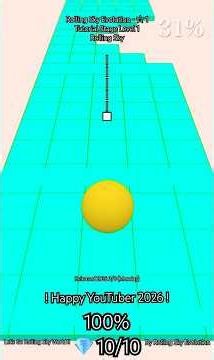 [RSF] [RSF-☆1] - Tutorial Stage Level 1 - Rolling Sky | 100% 💎 10/10