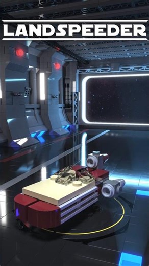 Lego Star Wars Landspeeder 3D Model now in the Shop #legostarwars #shorts #lego