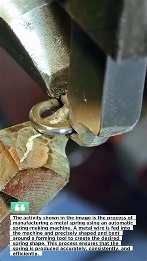 Spring manufacturing process using an automatic spring-forming machine #tools #machine