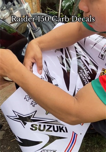 Raider 150 Carb Decals for Motorcycles