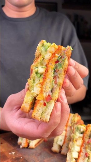 DESI SANDWICH RECIPE 🥪 | Street Style Loaded Sandwich