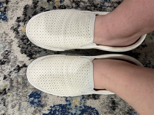 Watch What you need to know about this white slip on sneakers on Amazon Live