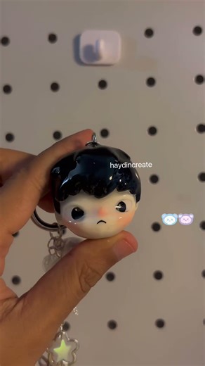 Hirono keychain #hirono #clayart #smallyoutuber #claykeychain #clayartvideo #art #claycraft