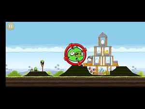 Angry birds Classic: Golden king pig (King pig mode)