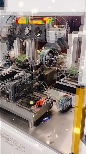 Working video of two-station transmission rotor automatic balancing machine - Zero Dynamic.