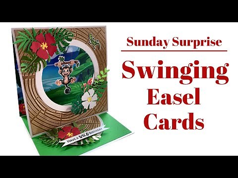 FUN Swinging Easel Cards 🐒🐨🦧
