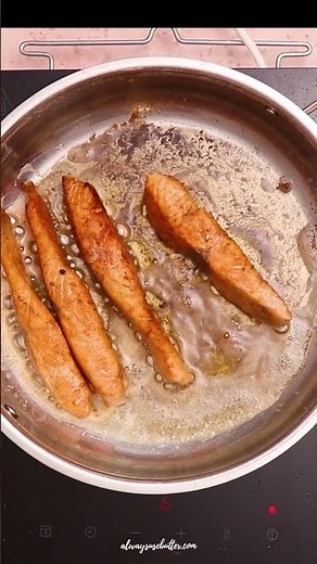 20-Minute Easy Creamy Salmon Piccata #food #easyrecipe #recipe #foodie #salmondinner #quickrecipe