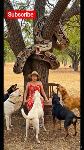 rescue woman from giant python 😱......