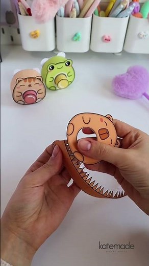 DIY tiny clicker #easycrafts #papercraft