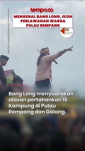 Mengenal Bang Long, Ikon Perlawanan Warga Pulau Rempang #shorts