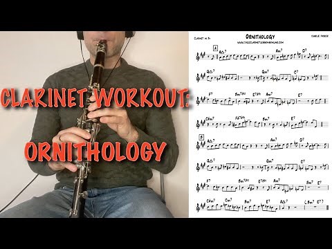 BURNING JAZZ CLARINET WORKOUT! play along: Ornithology by Charlie Parker