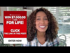 Enter Now For A Chance to Win $7,000 A Week For Life!