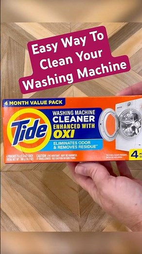 This Tide OXI Washing Machine Cleaner Is Removes Washing Machine Odor & Deep Cleans!