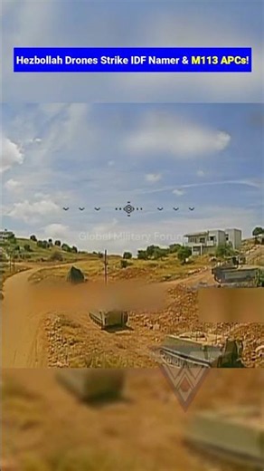 Hezbollah FPV Drones Strike IDF Namer and M113 APCs