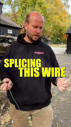 How to Splice Wires for Christmas Lights #shorts