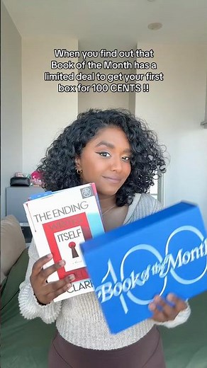I will NEVER shut up about Book of the Month! Get your 1st box for 100 Cents with code HUNDRED 🤩