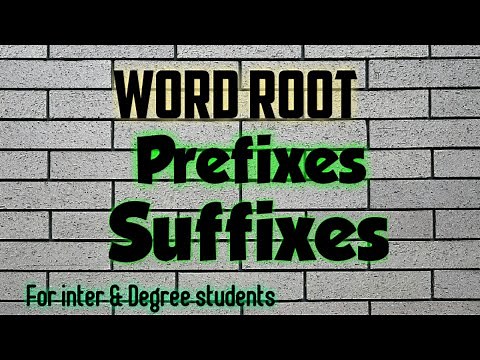 Word root ||Prefixes|| Suffixes|| #degreeenglish #prefixsuffixes #tet #grammar