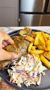 Episode 10 | What’s for dinner with Sewa & today it’s Grilled Fish, Fries & Coleslaw Ingredients - Tilapia Fish (or any other protein) - Oil - Garlic - Ginger - Paprika - Salt - Seasoning powder - Chilli pepper flakes - 5 potatoes - Salt - Pepper - Oil for frying With this recipe, you don’t have to use airfryer if you don’t have, you can also use oven or pan sear the fish. Also for healthy option you don’t have to fry the potatoes, you can bake it to reduce the oil. It’s really up to your prefer