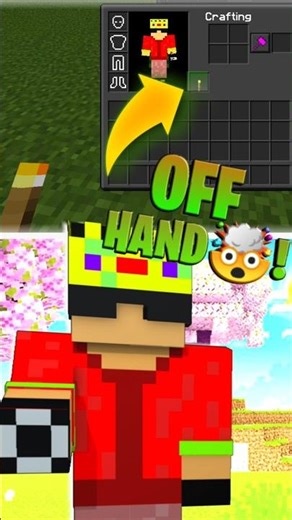 🤯 OFFHAND Finally in Minecraft PE?! (Bedrock Players Shocked!) #minecraftpe