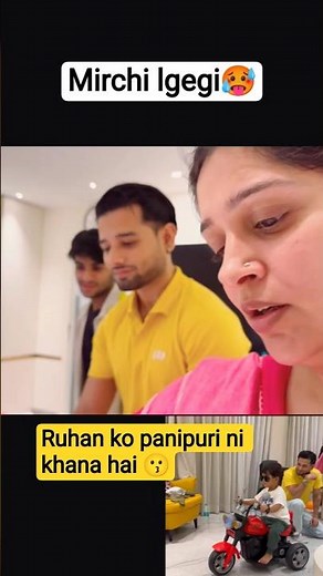 Ruhan ko mirchi🥵 lgti h #sabakajahan #dipikakakarami #shoaibibrahim #dipikakiduniya #shoika #shorts