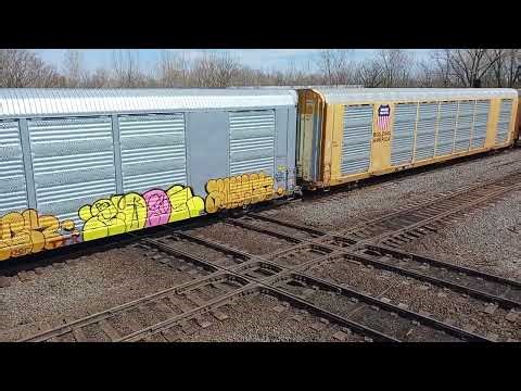 A westbound CSX train at Marion Ohio