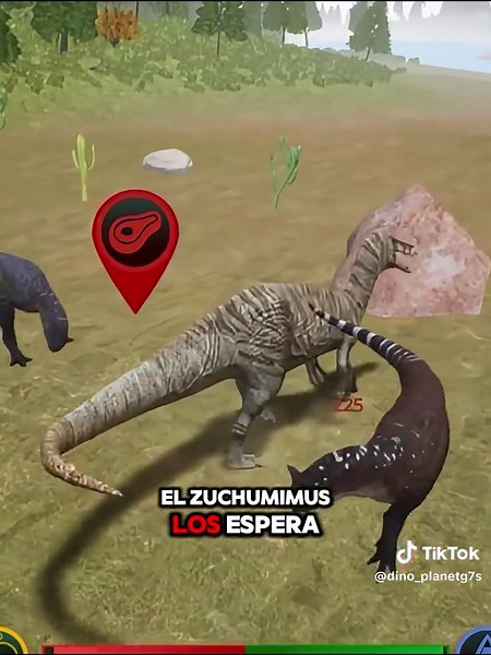 Épico enfrentamiento: Suchomimus Vs dos Carnotauros muy ágiles #tci #thecurseisle🦖🦕 #dinosaurio #carnotaurus #suchomimus