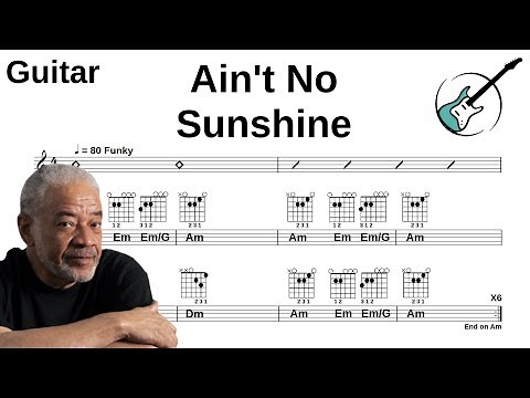 Ain't No Sunshine - Guitar Backing Track with TAB