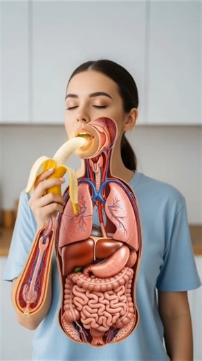 A Banana’s Journey Through Your Body 😳 | Realistic Anatomy Animation