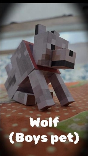 minecraft pets out of paper #minecraft