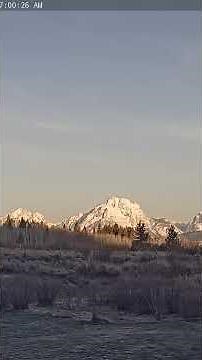 SeeJH.ai: Hatchet Resort Sunrise in #Moran - Apr 19, 2026 #Timelapse