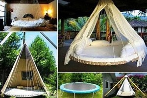 DIY Guide to Turn Your Trampoline into Cozy Swing Bed – picktrampoline.com