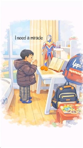 He Asked Ultraman to Help His Homework 😂