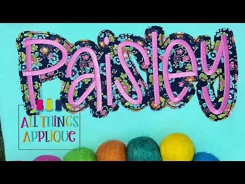 How to Add a Double Stack Applique Background to a Name Using Embrilliance