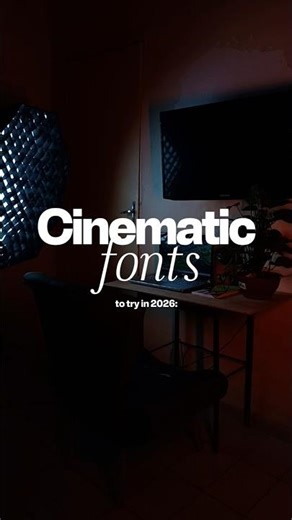 Best CINEMA FONTS to USE in 2026 #cinematic